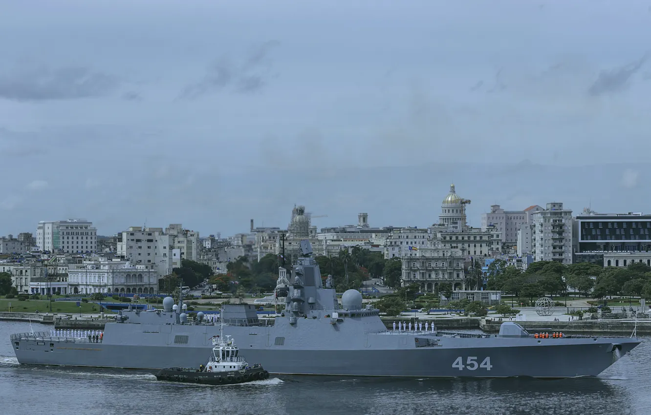 Photo wallpaper Cuba, frigate, Havana, Visit