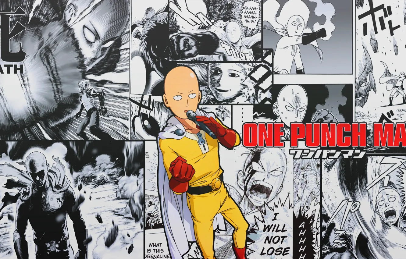 Photo wallpaper anime, Saitama, One-Punch Man, Anime wallpapers