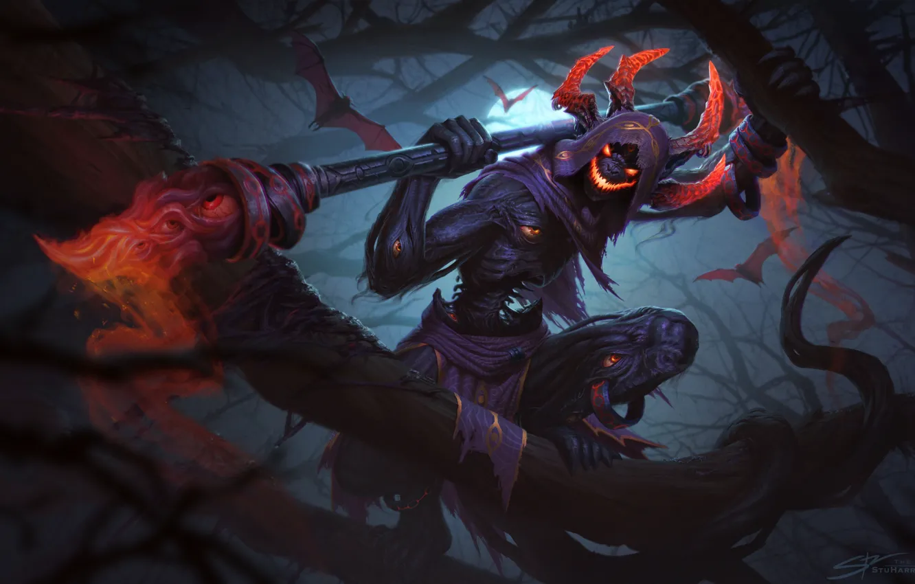 Photo wallpaper Halloween, fantasy, Stu Harrington, evil, magic, Spooky SWK!, horror