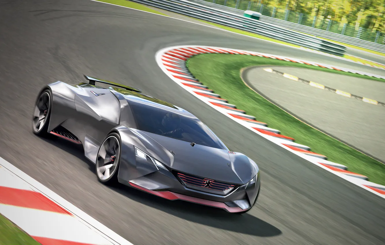 Photo wallpaper Concept, Peugeot, supercar, Vision, Peugeot, Gran Turismo, 2015