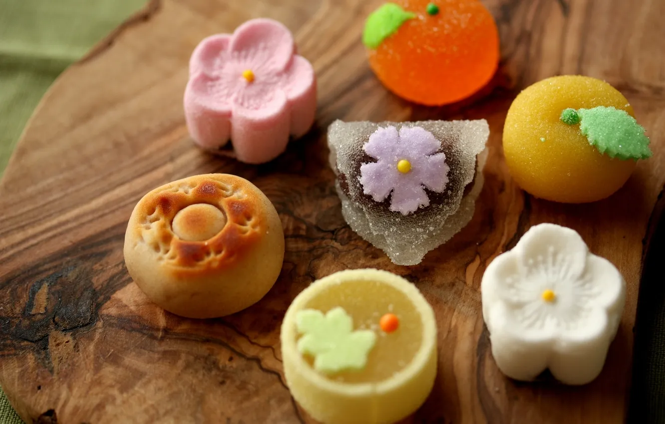 Photo wallpaper sweets, wagashi, japanese sweets, vagasi