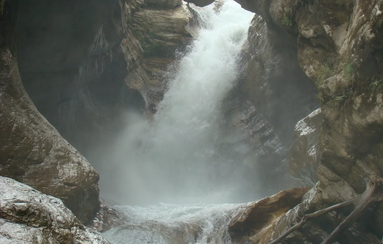 Photo wallpaper water, mountains, nature