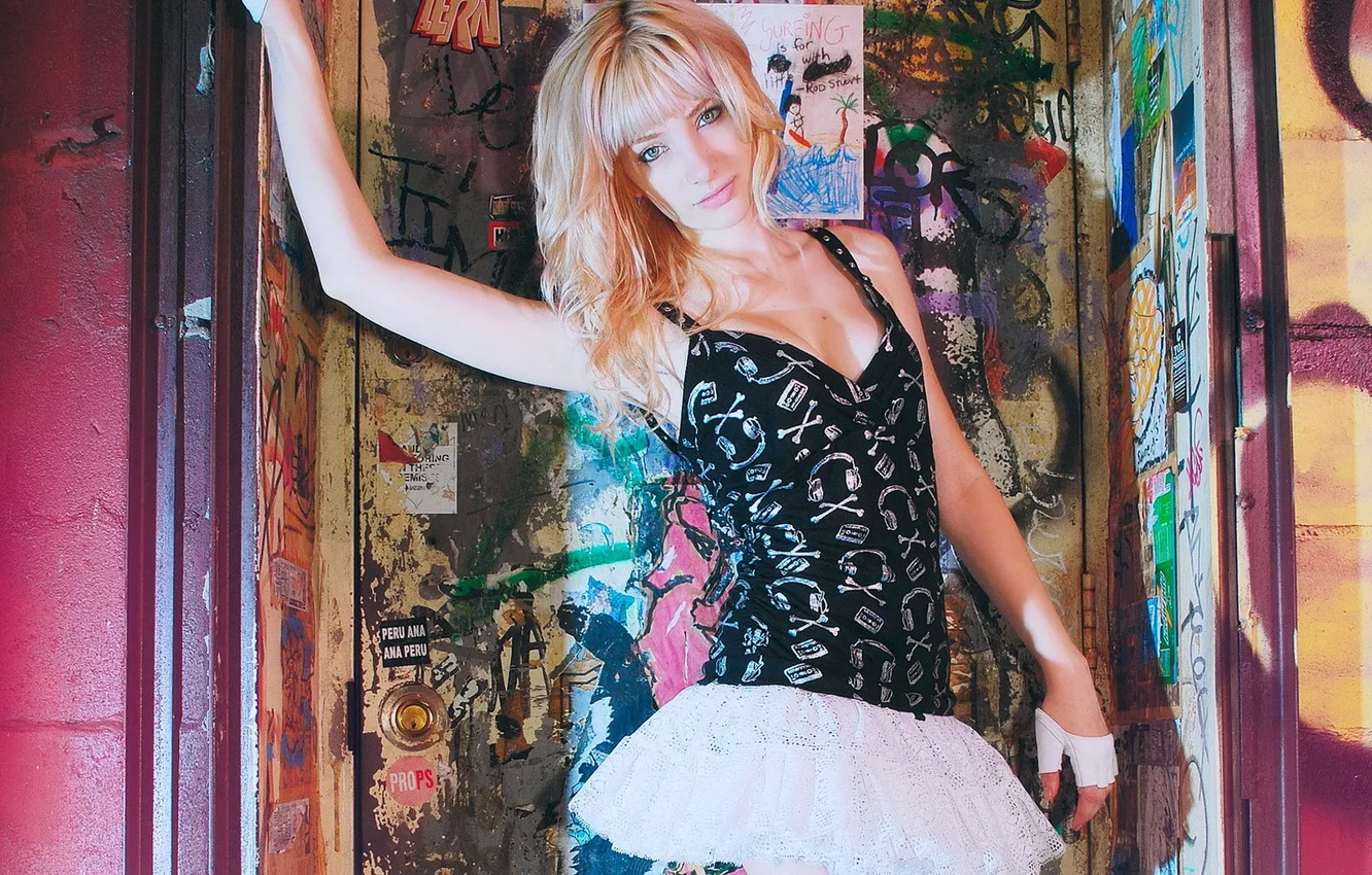 Photo wallpaper model, blonde, Susan Coffey