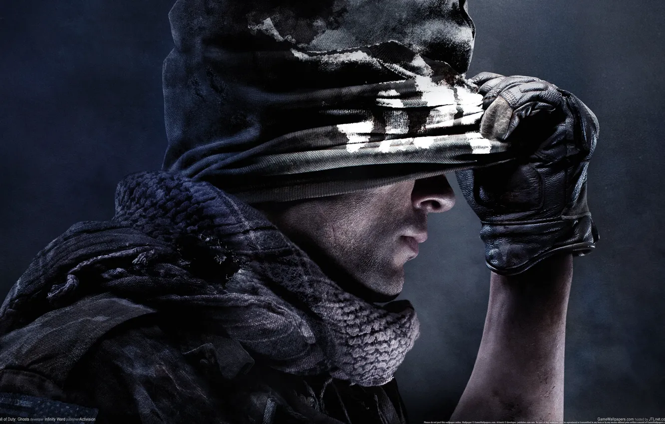 Photo wallpaper Face, Soldiers, Mask, Call of Duty: Ghosts