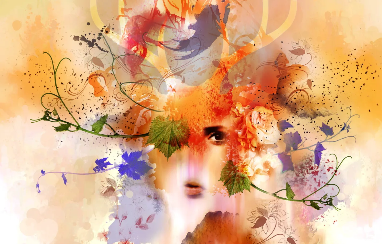 Photo wallpaper abstraction, color, form