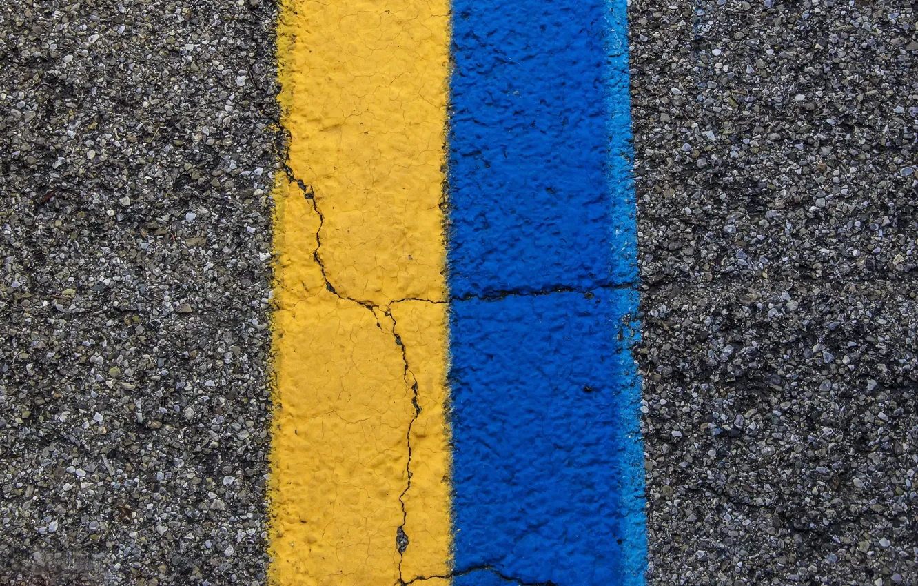 Photo wallpaper road, color, line