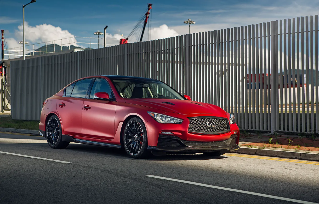 Photo wallpaper red, infiniti, infinity, q50