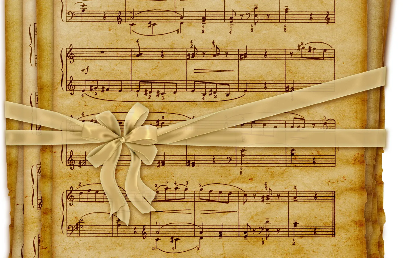 Photo wallpaper notes, music, music, the manuscript