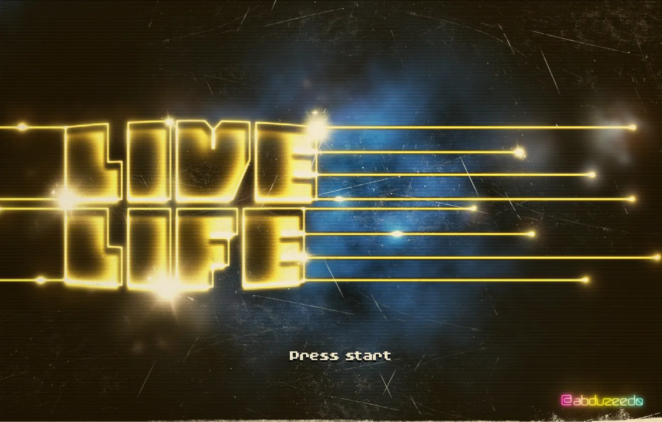 Photo wallpaper life, the inscription, the game