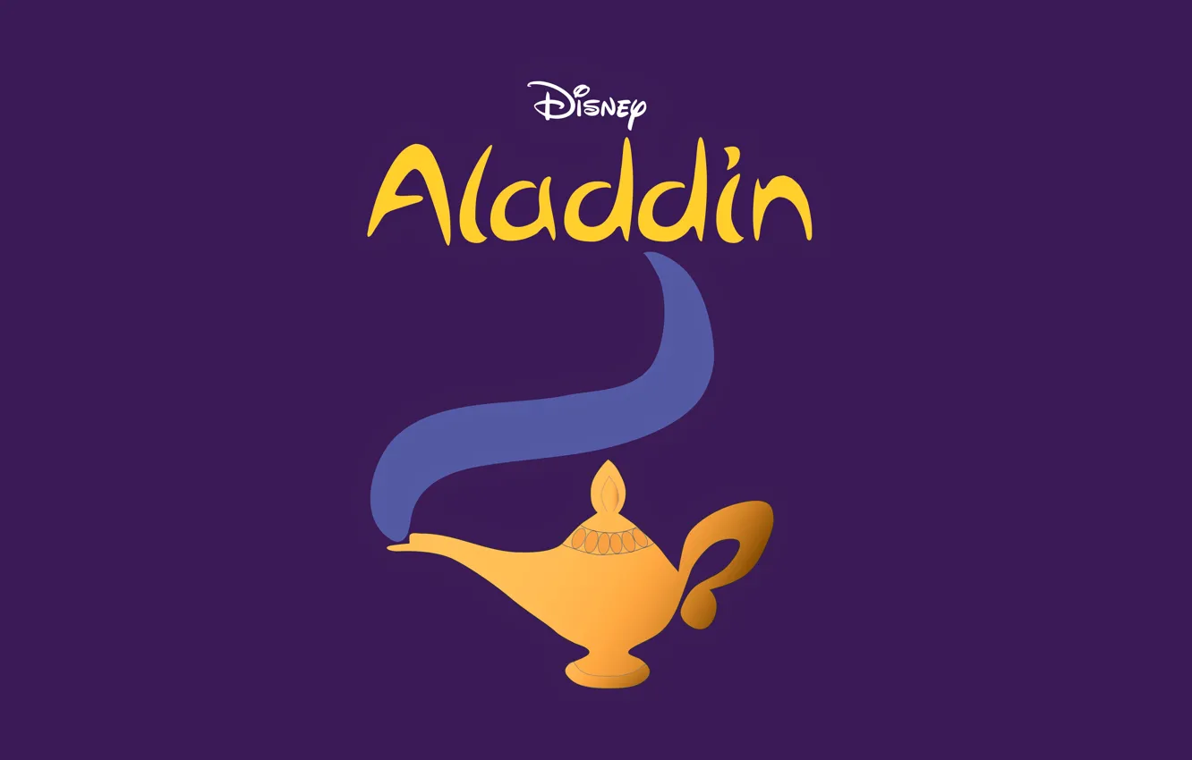 Photo wallpaper lamp, gin, Aladdin, Aladdin, disney, disney