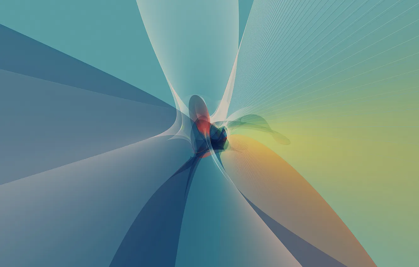 Photo wallpaper line, fractal, fractal pattern