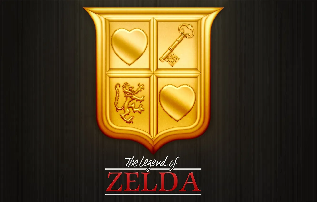 Photo wallpaper logo, NES, Nintendo, legend of zelda gold cartridge