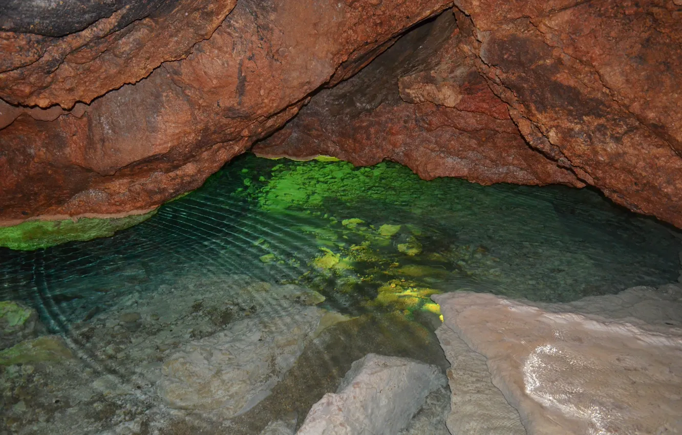 Photo wallpaper nature, cave, Russia, journey, Crimea, Red cave