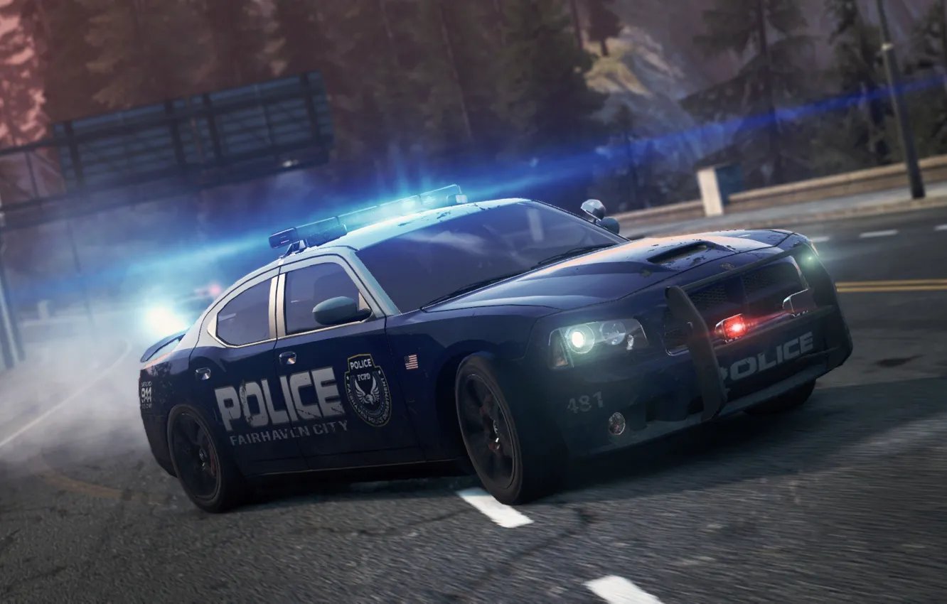 Photo wallpaper Dodge, SRT8, 2012, Need for Speed, nfs, Charger, police, most wanted