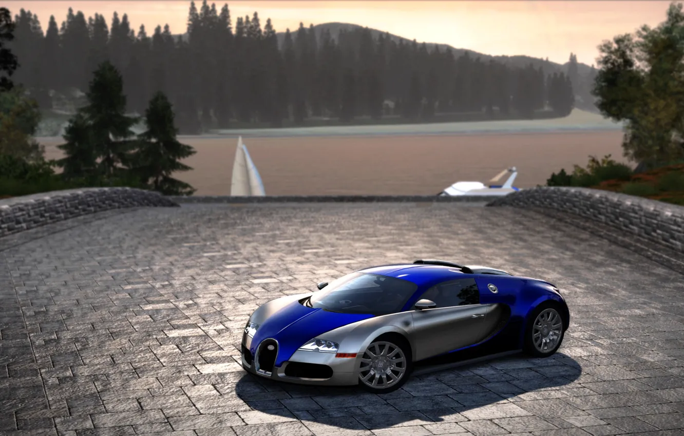 Photo wallpaper cars, NFS Hot Pursuit 2010, Ceej, Bugatti Veyron 16.4
