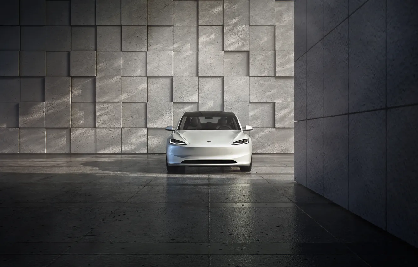 Photo wallpaper Tesla, Tesla Model 3, 2023