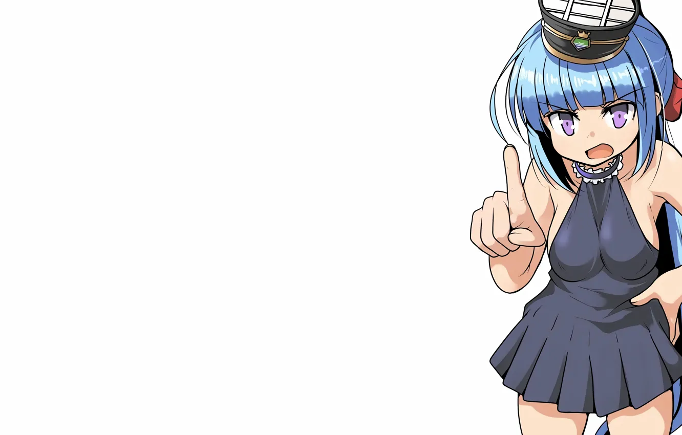 Photo wallpaper girl, sexy, cleavage, long hair, dress, boobs, anime, beautiful