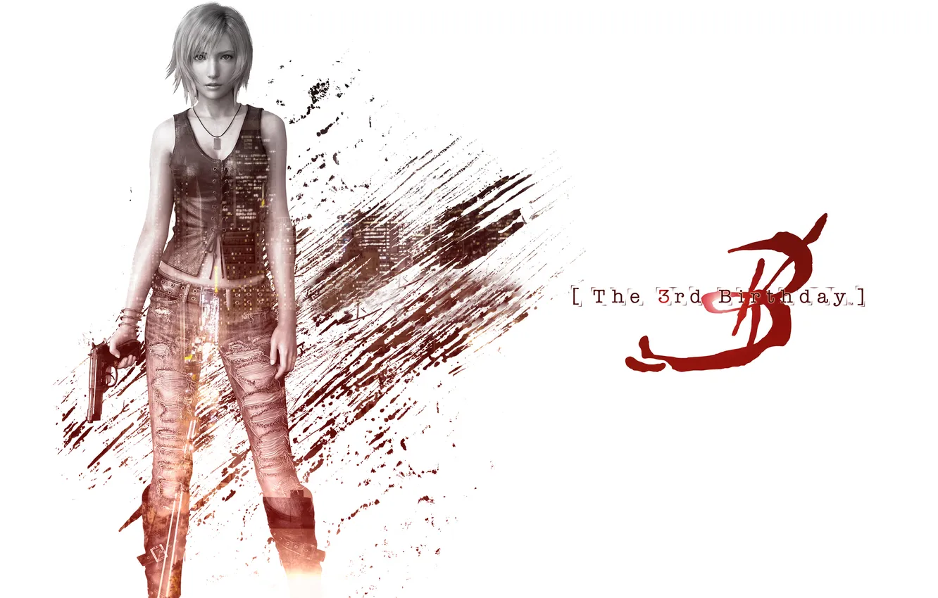 Photo wallpaper girl, gun, Parasite Eve, Aya Brea, The 3rd birthday