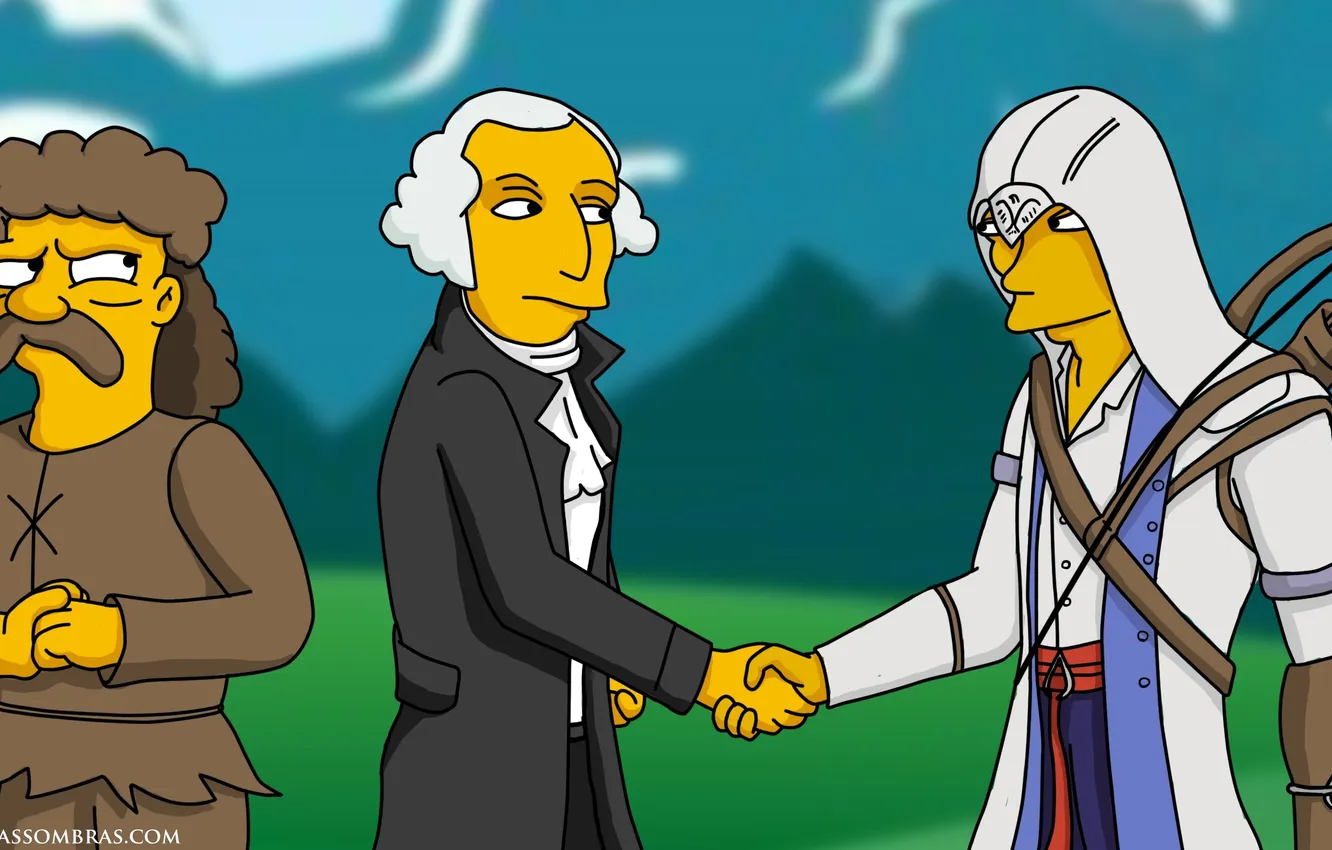 Photo wallpaper George Washington, Connor, Connor Kenway, Simson