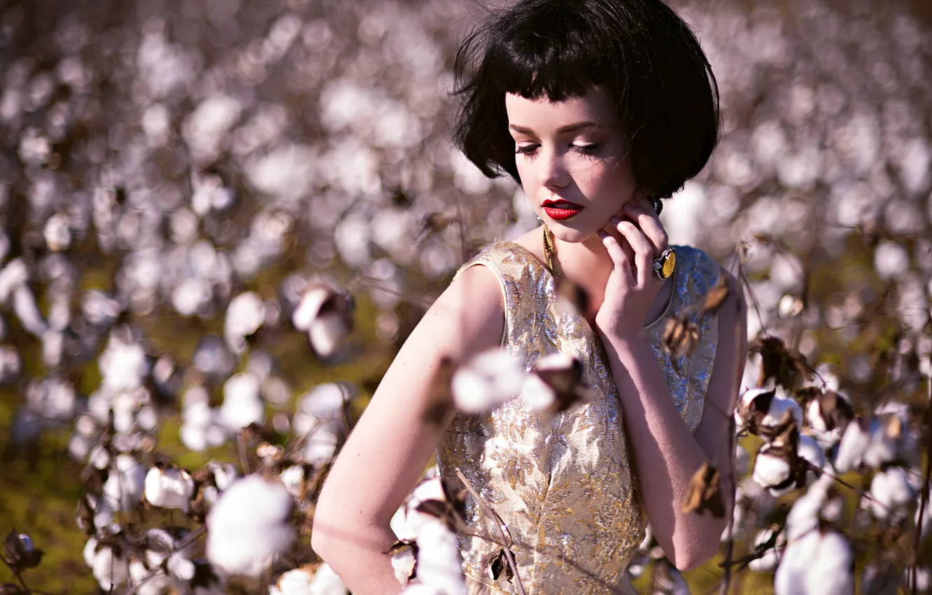 Photo wallpaper girl, background, Wilson