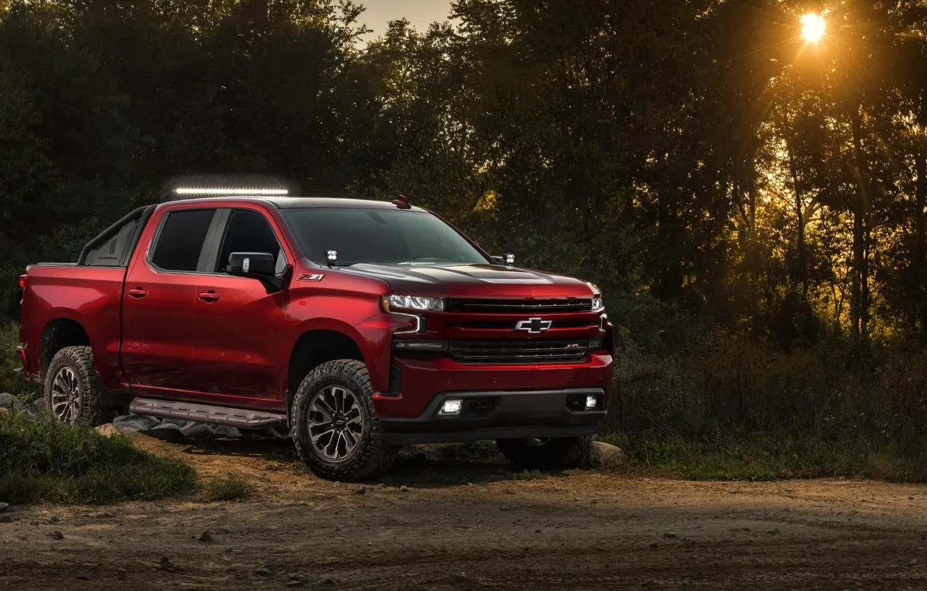 Photo wallpaper Chevrolet, pickup, 2018, Silverado, RST, Off Road Concept