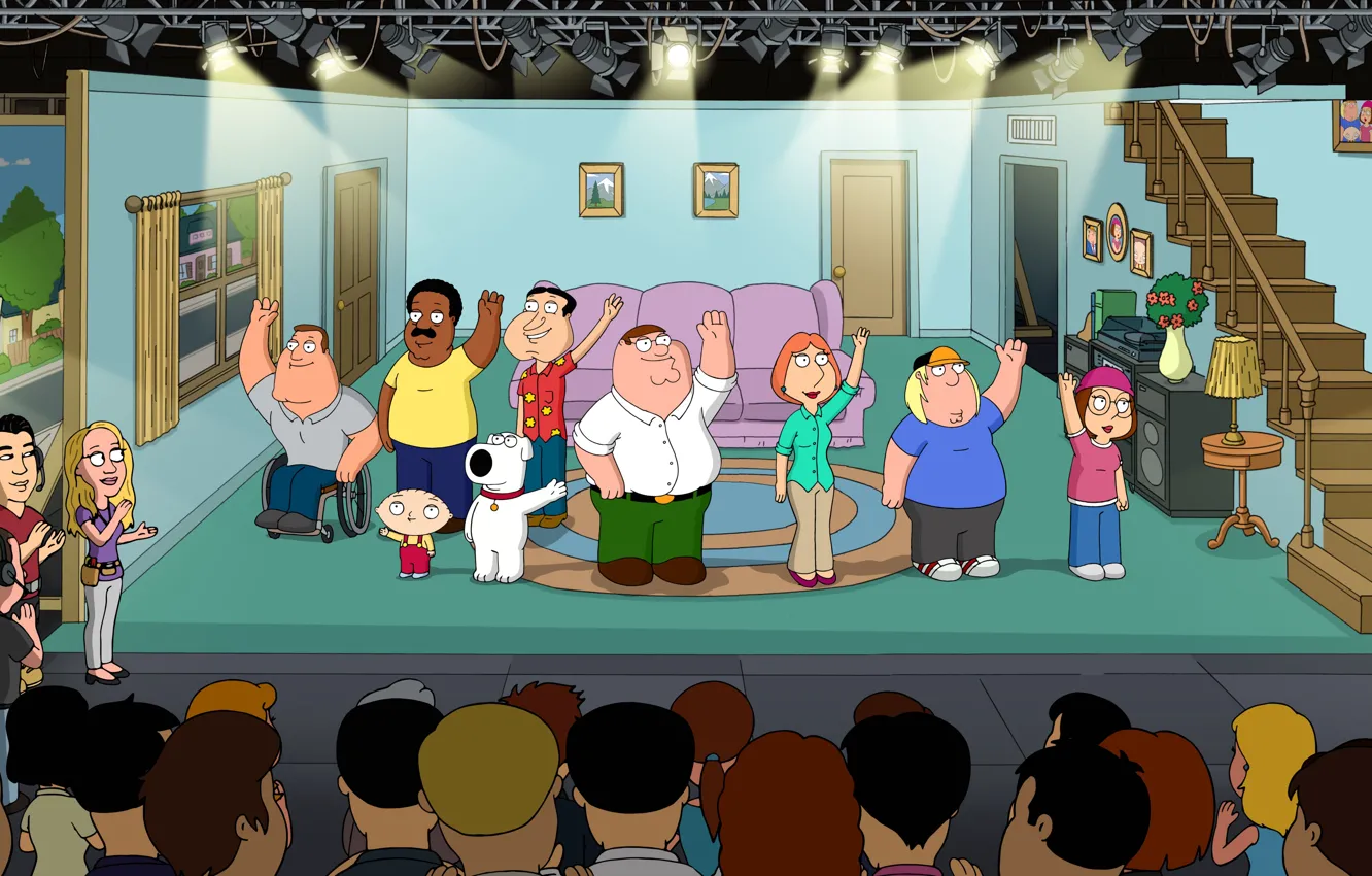 Photo wallpaper cartoon, Family guy, Stewie, brown, the cartoon series, Chris, Megatron, Family Guy