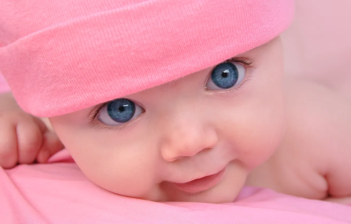 Photo wallpaper children, baby, children, kid, happy child, happy baby, large beautiful blue eyes, big beautiful blue …
