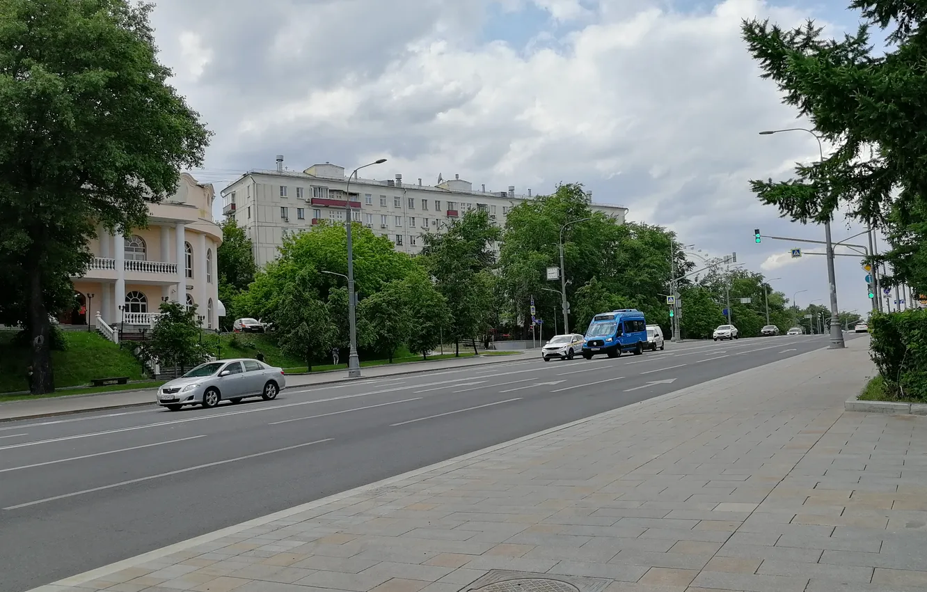 Photo wallpaper the city, street, Moscow
