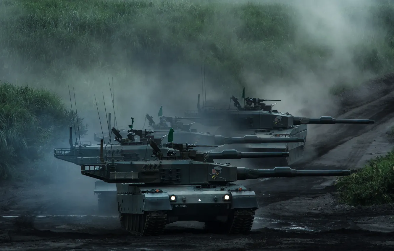 Photo wallpaper dust, Japan, tank, main battle tank, tank, Type 10 Hitomaru, Type 10 Hitomaru