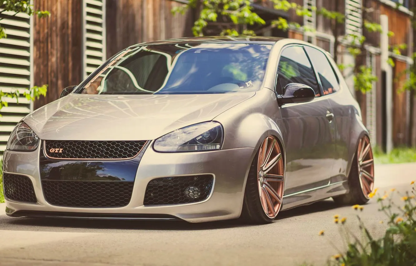 Photo wallpaper Volkswagen, golf, GTI