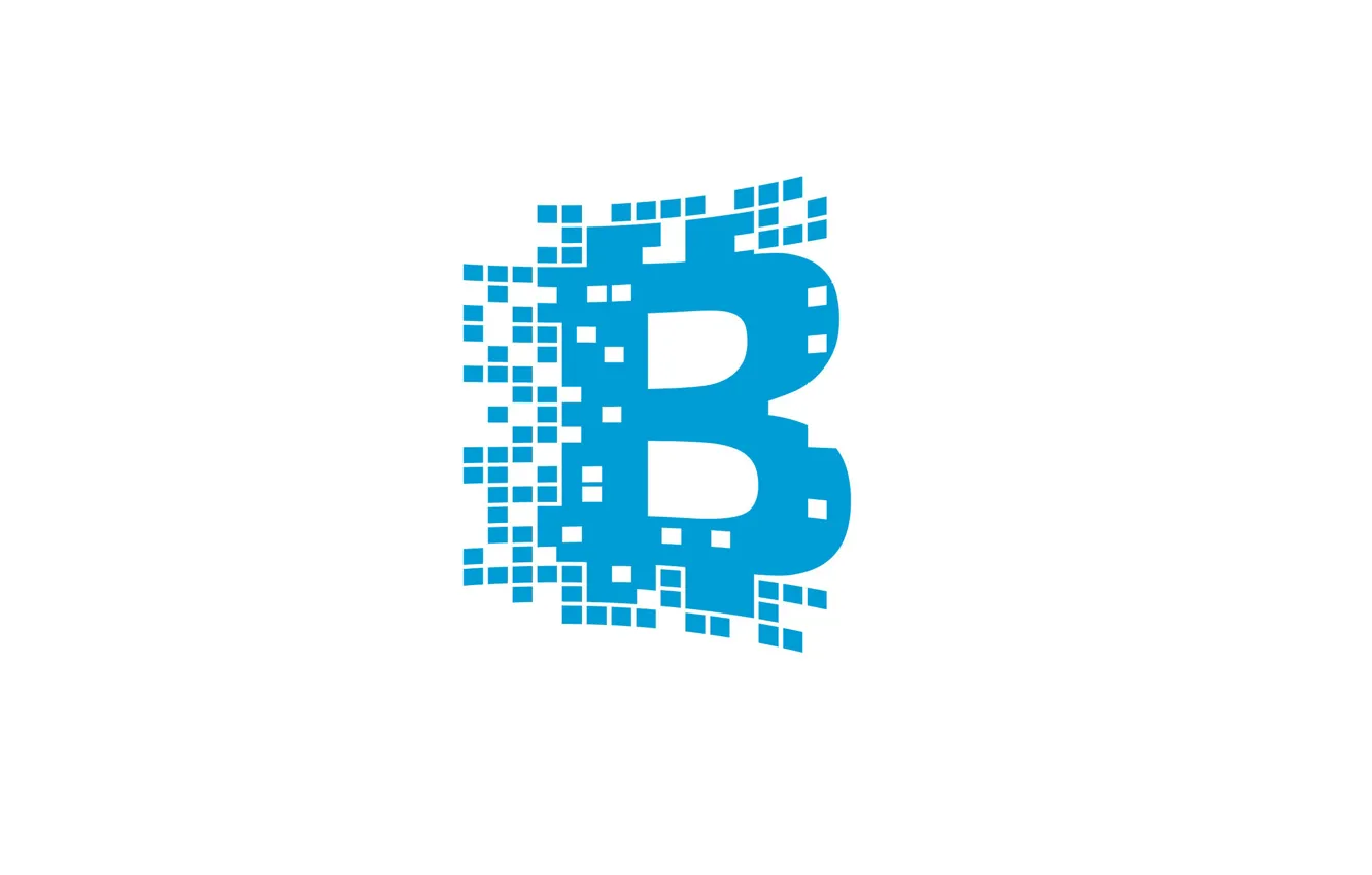 Photo wallpaper white, blue, logo, logo, blockchain, blockchain