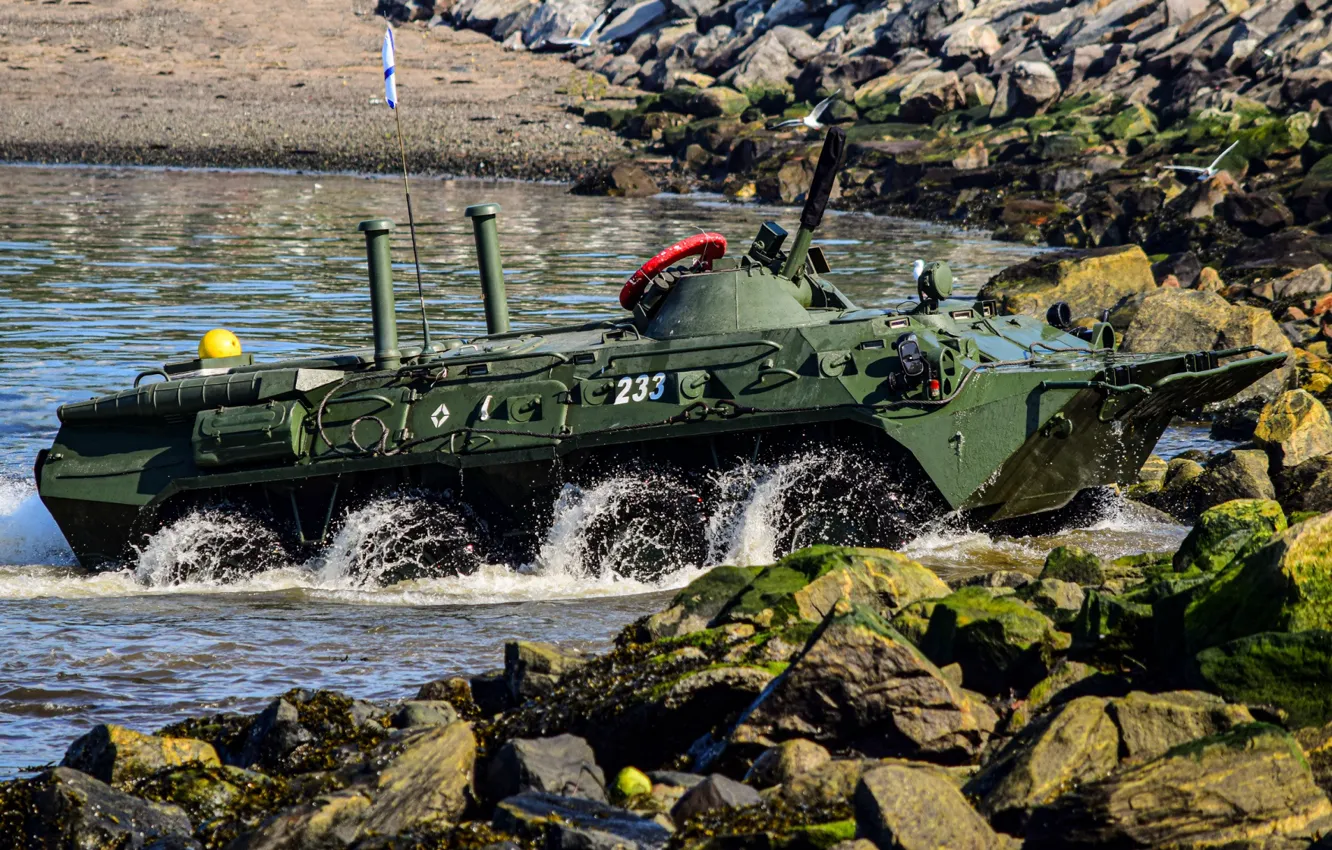 Photo wallpaper exercises, BTR-80, APC