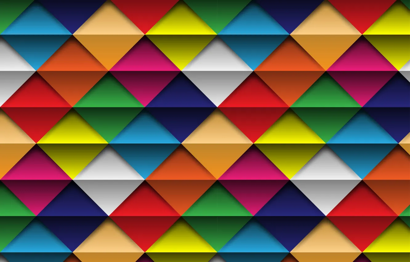 Photo wallpaper background, colorful, rainbow, square, color, background, rhombus, geometric