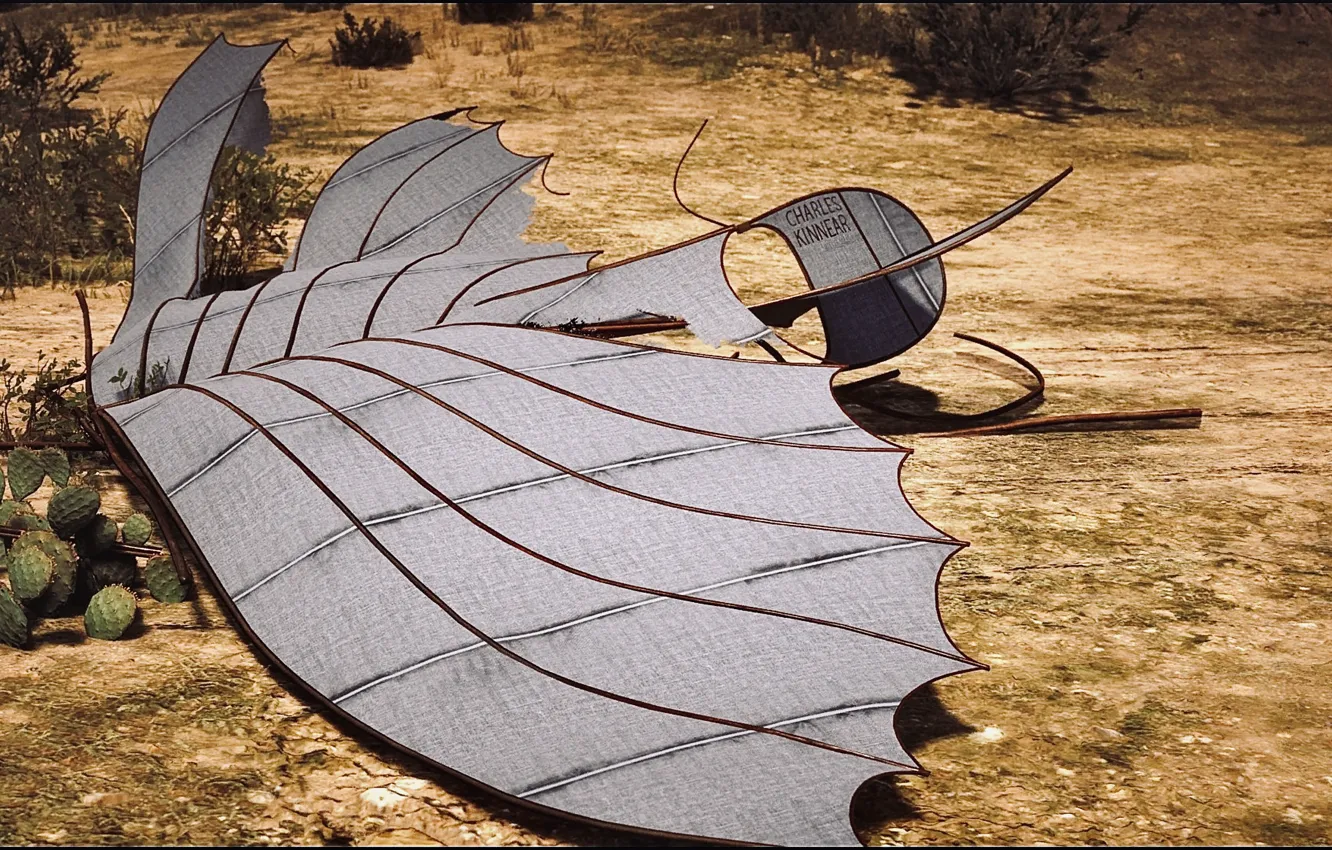 Photo wallpaper HDR, game, desert, broken, cactus, UHD, Red Dead Redemption 2, XBox One X