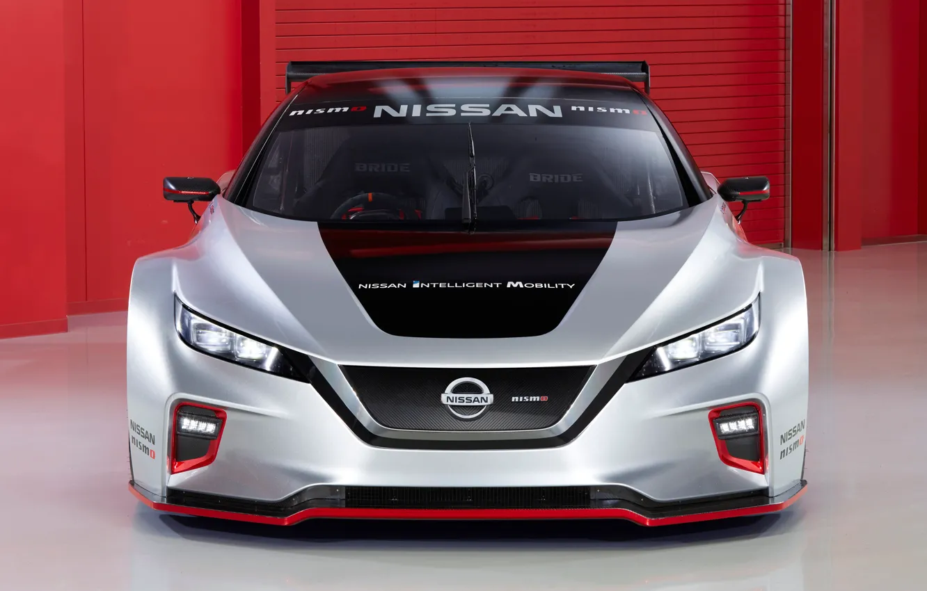 Photo wallpaper Nissan, front view, Leaf, 2019, Nismo RC