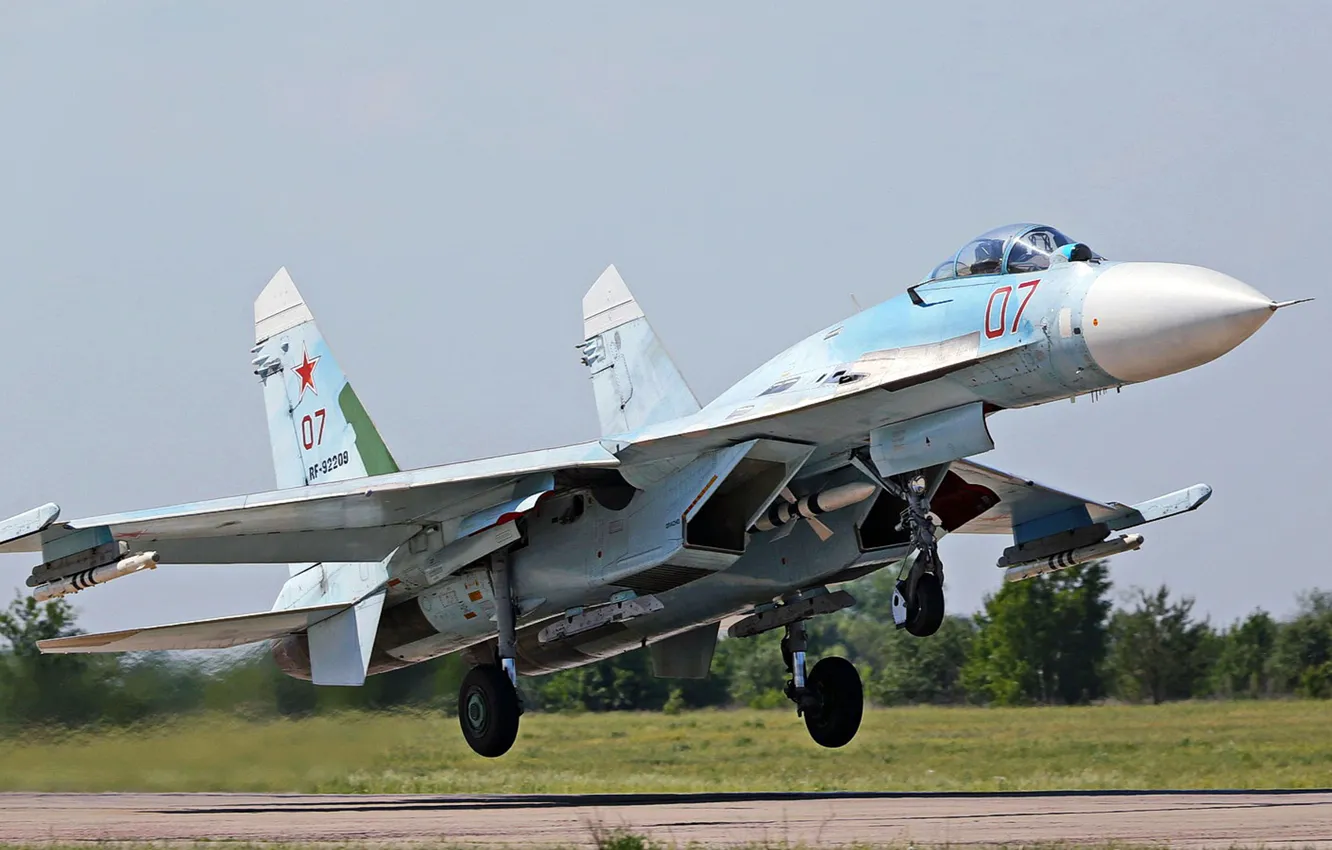 Photo wallpaper Flanker, Su-27, Sukhoi, The Russian air force