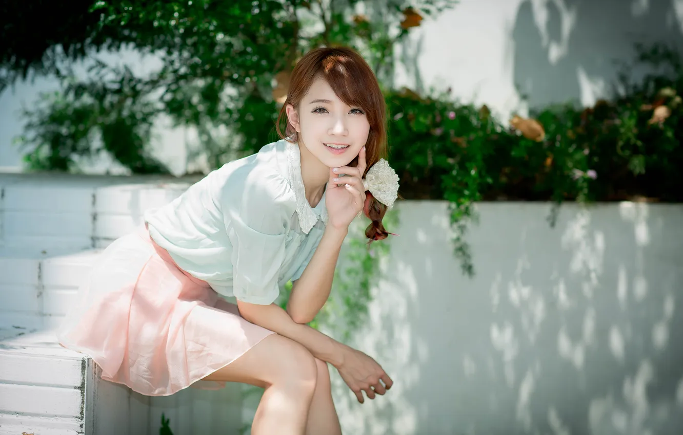 Photo wallpaper smile, portrait, East