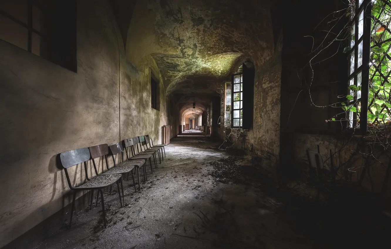 Photo wallpaper home, chair, naturalism