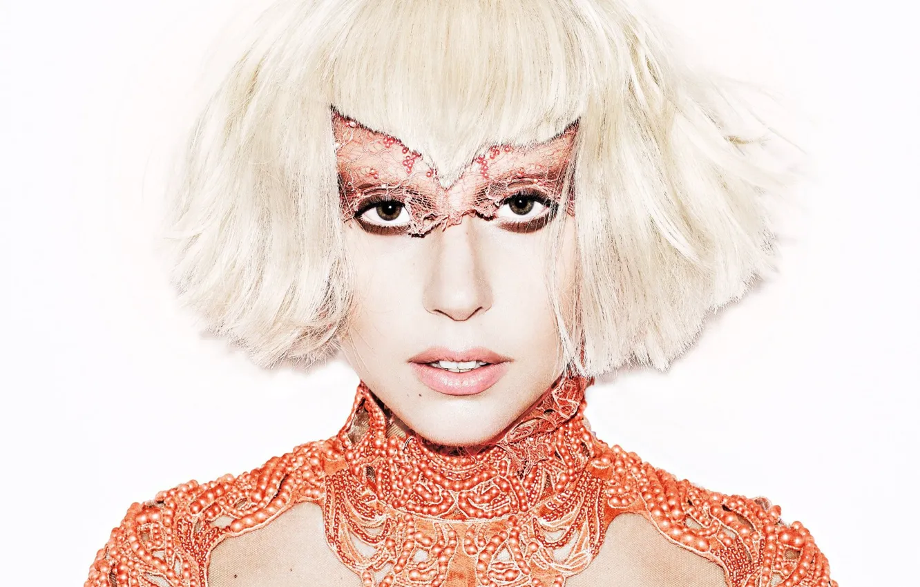 Photo wallpaper blonde, celebrity, Lady Gaga, shocking