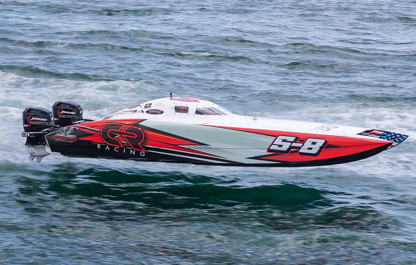 Photo wallpaper race, boat, speed