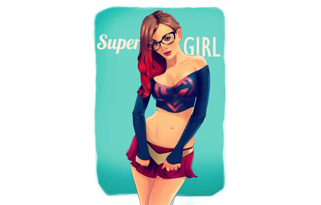 Photo wallpaper Art, Comics, DC Universe, Super Girl