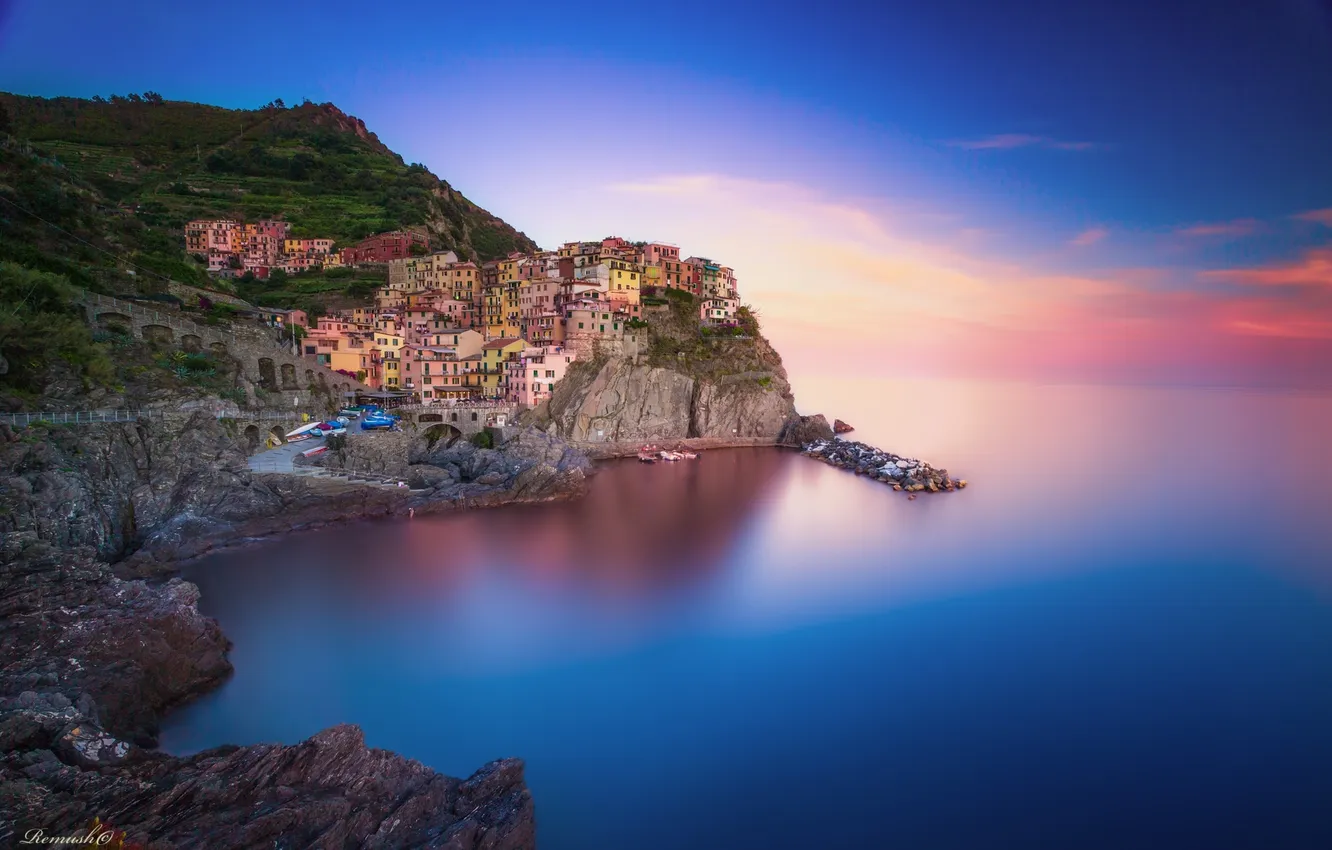 Photo wallpaper the city, home, Italy, Italy, spices, Manarola, Manarola, Cinque Terre