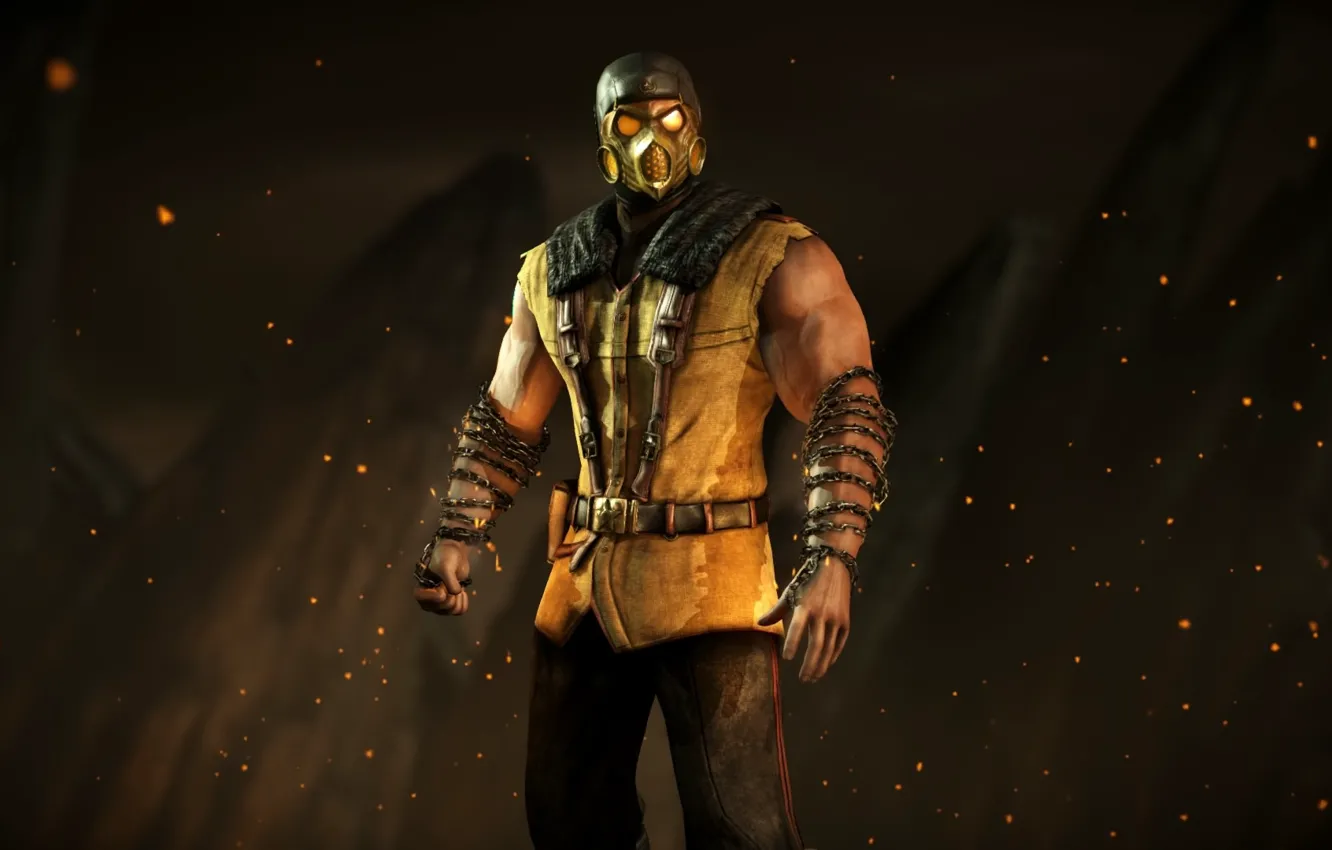 Photo wallpaper Mortal Kombat, Scorpion
