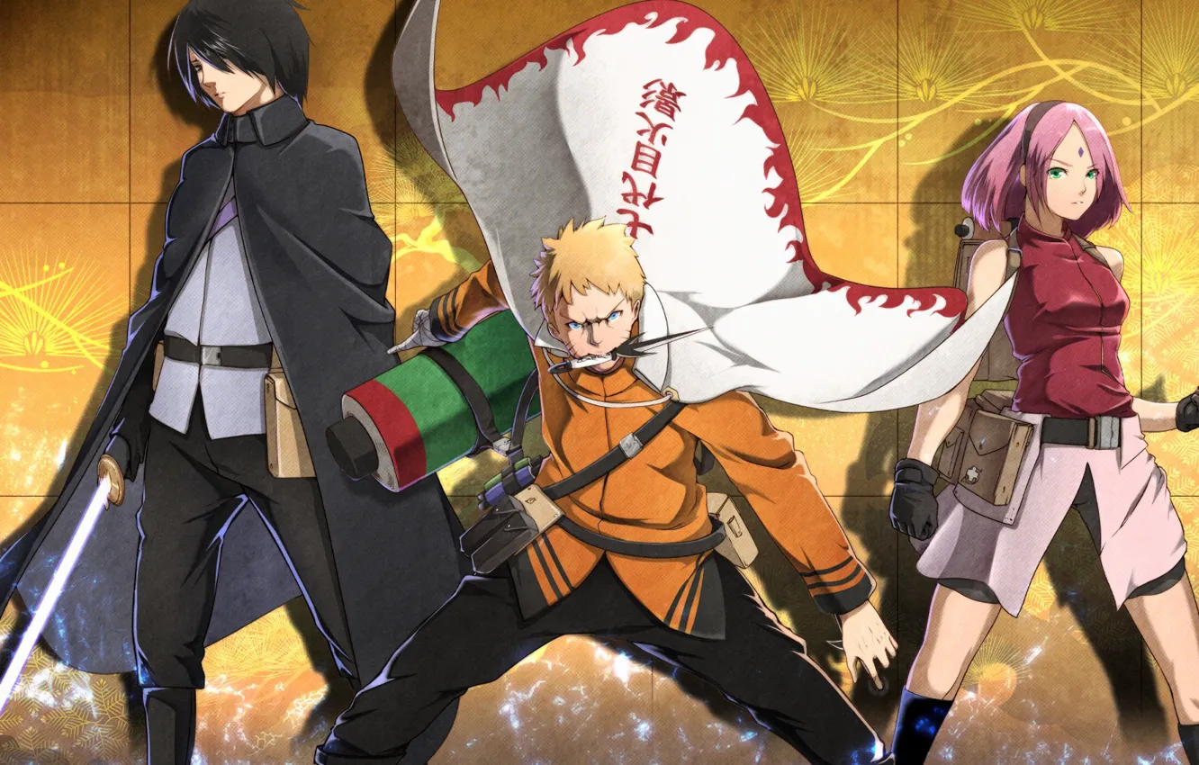 Photo wallpaper sword, game, Naruto, anime, katana, ken, blade, ninja