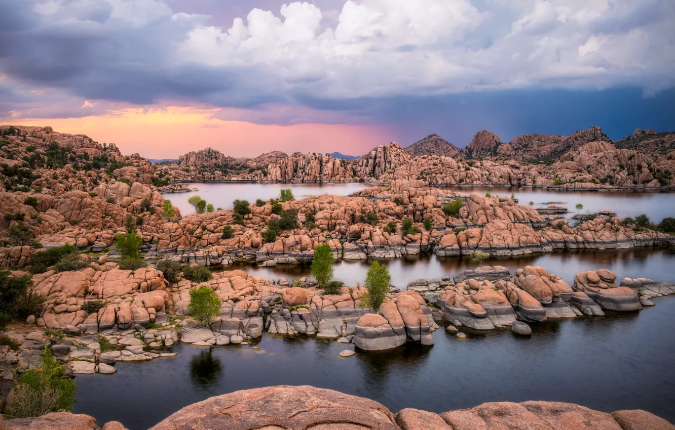 Photo wallpaper nature, Prescott, Watson Lake