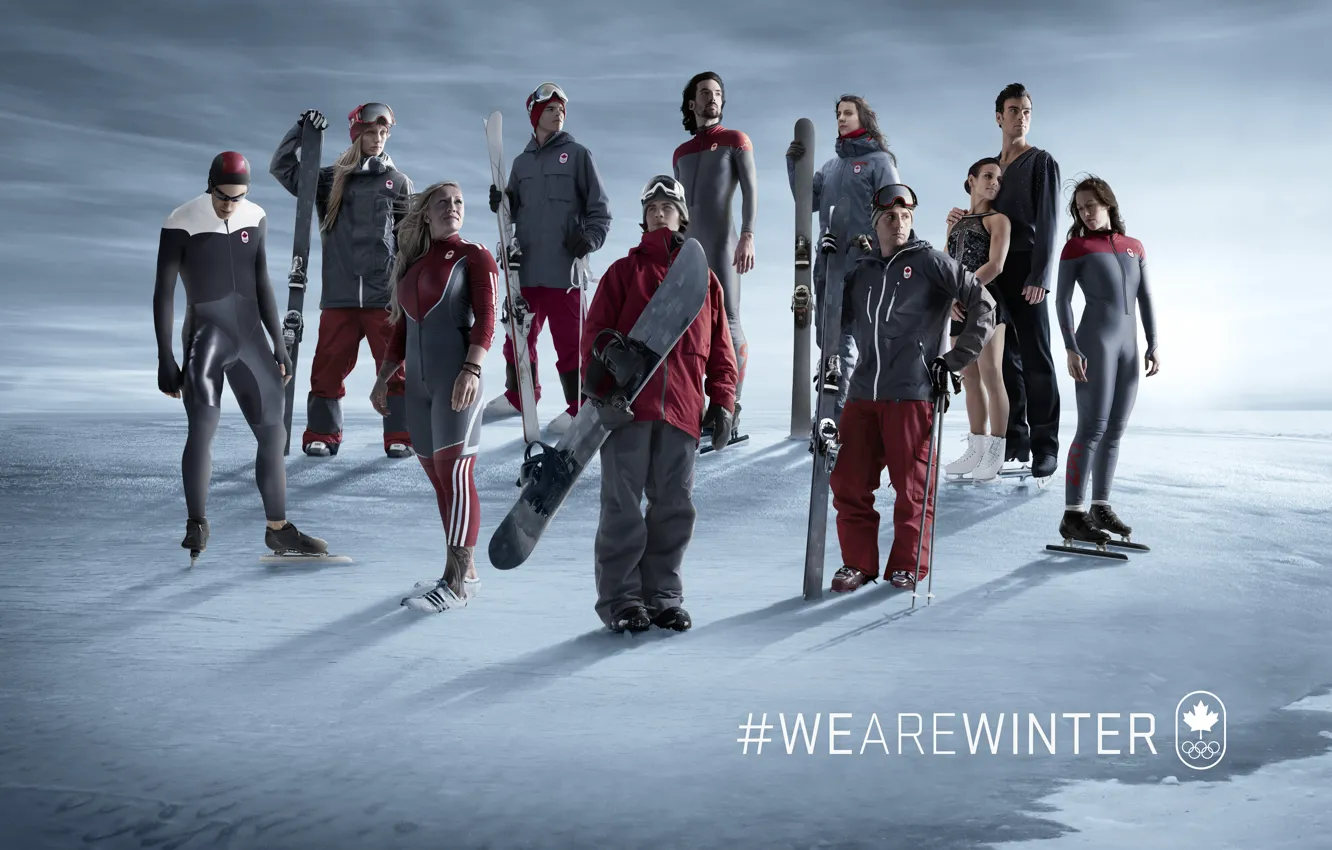 Photo wallpaper Canada, Olympic, Team, Canadian, 2014, Sochi, Canadian Olympic Team, we are winter