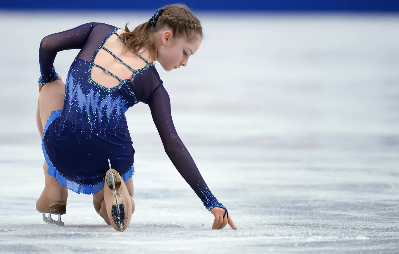Photo wallpaper ice, figure skating, Yulia Lipnitskaya, skater