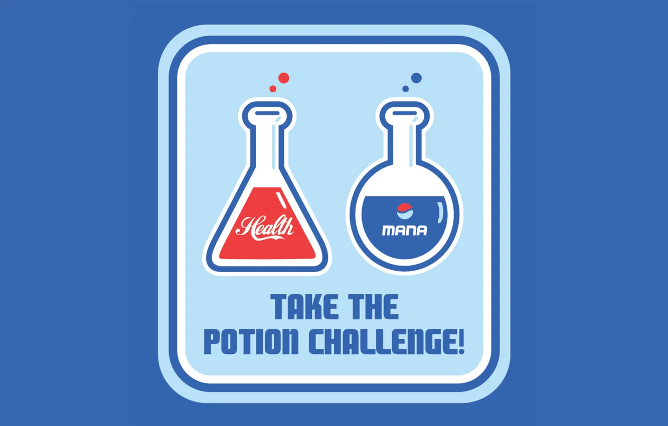 Photo wallpaper magic, choice, Coca-Cola, call, Mana, potion, challenge, Pepsi