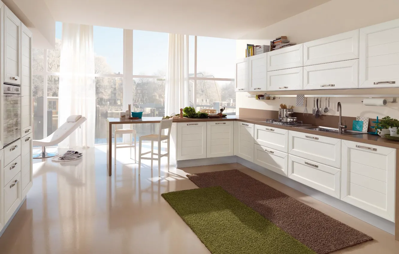 Photo wallpaper design, style, interior, kitchen, dining room