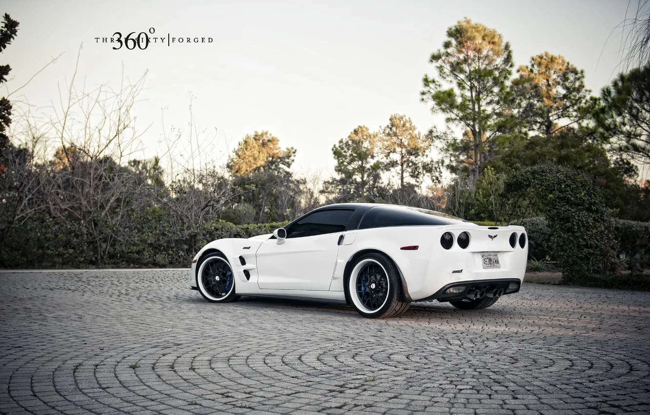 Photo wallpaper bridge, 360 forged, Chevrolet Corvette ZR1